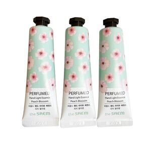 3x SAEM Perfumed Hand Light Essence Peach Blossom 30ml New Sealed